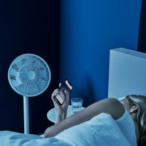 Ventilator Smart Duux Whisper Flex, 26 viteze, oscilatie verticala si orizontala, WiFi, Telecomanda, Timer