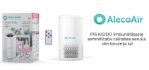 Purificator de aer AlecoAir P15 KIDDO, Wi-Fi, Lampa UV,-C Filtru HEPA si Carbune Activ, Functie Ionizare