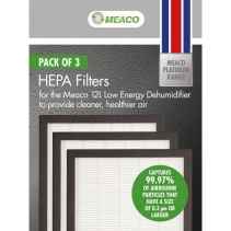 Pachet 3 filtre HEPA Meaco 12L