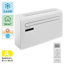 Aer conditionat de perete Smart TROTEC PAC-W 2600 SH, Capacitate 9000 Btu, WiFi, Timer, Swing, Sleep