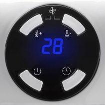 Miniaerotermă de priză TFC 1 E, 2 Trepte de ventilare, Ecran LED, Timer, Putere incalzire pana la 500W