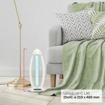 Resigilat! Lampa sterilizare cu UV-C AlecoAir L30 TOWER, Telecomanda