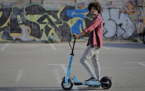 Trotineta electrica Myway Inokim Quick 3 Super Blue, Display, Viteza max. 25 km/h, Putere motor 450W, Baterie Li-Ion 48V/13Ah