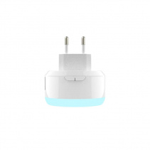 Incarcator cu 2 porturi USB AlecoAir G12-WP2S, Lumina de veghe, LED multicolor