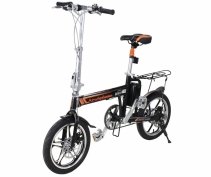 Bicicleta electrica pliabila Airwheel R5 Black, Viteza max. 20km/h, Putere motor 235W, Baterie Panasonic 214.6Wh/36V