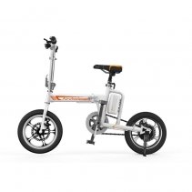 Bicicleta electrica pliabila Airwheel R5 White, Viteza max. 20km/h, Putere motor 235W, Baterie Panasonic 214.6Wh/36V
