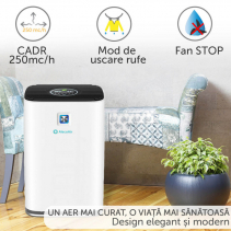 Resigilat - Dezumidificator si purificator AlecoAir D35 KOSMO, 35 l /24h, WiFi, Filtru 3 in 1, Uscare Rufe, Indicator PM2.5