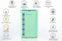 Dezumidificator AlecoAir D13 TRADITIO BASIC TOPAZ, 13L/zi, pentru 25mp, Timer, Sleep, Child Lock