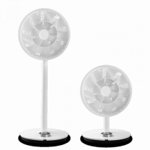 Ventilator Smart Duux Whisper Flex cu Baterie, 26 viteze, oscilatie verticala si orizontala, WiFi, Telecomanda, Timer