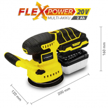 Slefuitor orbital cu acumulator PESS 10-20V