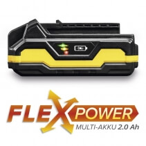 Ciocan percutor  PRDS 10-20V, Acumulator Flexpower 20 V 2,0 Ah, Lumina LED integrata