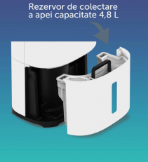 Resigilat! Dezumidificator si purificator MeacoDry Arete One 25L, 25L/zi, pentru 60mp, 2 viteze ventilare, filtru HEPA H13