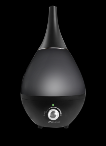 Resigilat! Umidificator de aer Air Naturel Gota New Black, Rata umidificare 350 ml/ora, Consum 30W/h, Pentru 30mp