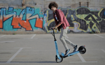 Trotineta electrica Myway Inokim Quick 3 Super Blue, Display, Viteza max. 25 km/h, Putere motor 450W, Baterie Li-Ion 48V/13Ah