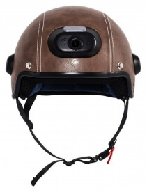 Casca inteligenta Airwheel C6 Brown, conectare Bluetooth, Wifi, inregistrare video