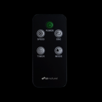 Resigilat! Ventilator turn Air Naturel Fantasy Black, Telecomanda, Timer, Control digital, Consum 28-30-35 W/h, Pentru 20mp