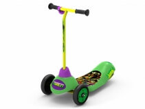 Trotineta electrica pentru copii Pulse Teenage Mutant Ninja Turtles cu 3 roti si Safe Start, Viteza 2,5km/ora, Putere motor 6W