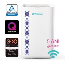 Dezumidificator si purificator cu consum redus de energie AlecoAir D14 PURIFY, 12 l /24h, WiFi, HEPA, Ionizare, Uscare Rufe
