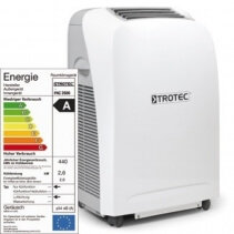 Aer conditionat portabil Trotec PAC 2600 S, Capacitate 9.000 Btu, Debit 340mc/ora, Telecomanda, Display,  Pentru 34mp