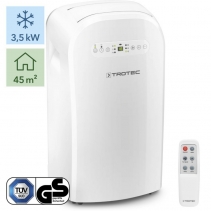 Aer conditionat portabil Trotec PAC 3500, Capacitate 12.000 Btu, Debit 440mc/ora, Telecomanda, Display, Timer, Pentru 45mp