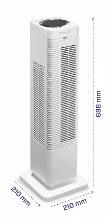 Aeroterma 2 in 1 Clean Air Optima CA-904W, Incalzire si Ventilare, Timer, Telecomanda, Display digital