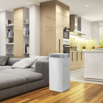 Purificator de aer Trotec AirgoClean 200E, Filtru True HEPA, pentru 66 mp, Ionizare, Indicator calitate aer