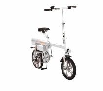 Bicicleta electrica foldabila Airwheel R6 White, Viteza max. 20km/h, Putere motor 235W, Baterie LG 244.2Wh
