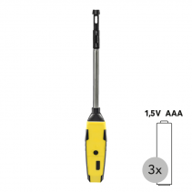 Anemometru cu fir cald TROTEC BA30WP cu senzor cu aplicatie smartphone, Raport date, Alarma, Valori minime/maxime