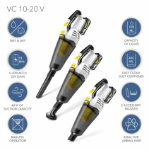 Aspirator de mana cu acumulator  TROTEC VC10-20V