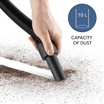 Aspirator fara fir TROTEC VC 15-20V, Filtru HEPA, Putere 130W, Aspirare lichide/murdarie uscata