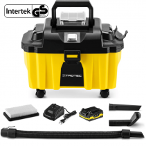Aspirator fara fir TROTEC VC 15-20V, Filtru HEPA, Putere 130W, Aspirare lichide/murdarie uscata