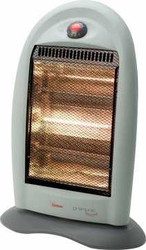 Radiator cu halogen Bimar Granluce, Termostat, Oscilatie, Putere incalzire pana la 1200W, 3 Trepte incalzire, Protectie IP20
