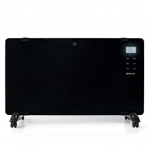 Convector electric AlecoAir C20 Heatix negru, WiFi, pentru 30mp, 2000W, 2 trepte incalzire, IP24, Aplicatie