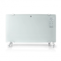 Convector electric AlecoAir C20 Heatix alb, WiFi, pentru 30mp, 2000W, 2 trepte incalzire, IP24, Aplicatie