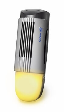 Purificator de aer Clean Air Optima CA267, Ionizare, Filtru electrostatic, Plasma, Consum 2.5W/h, Pentru 15mp, Lampa de veghe