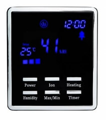 Umidificator si purificator Clean Air Optima CA604 black, Ionizare, Display, Timer, Rata umidificare 480ml/ora, Consum 38-138W/h