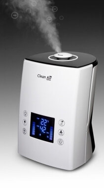 Umidificator si purificator Clean Air Optima CA606, Ionizare, Display, Timer, Rata umidificare 480 ml/ora