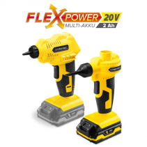 Compresor cu acumulator PCPS 11-20V & pompa de aer cu acumulator PCPS 12-20V, Timp incarcare baterie 1 h, Putere 65W