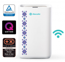 Dezumidificator AlecoAir D12 Junior, 12 litri/zi, Uscare Rufe, Debit Aer 80 mc/h, Higrostat, Timer