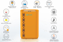 Dezumidificator AlecoAir D13 TRADITIO SAFIR, WiFi, 13L/zi, pentru 25mp, Timer, Sleep, Child Lock