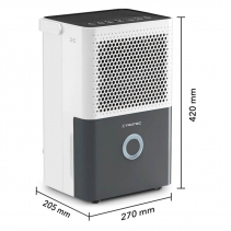 Dezumidificator TROTEC TTK33E, Pentru 15m2, 14 l/24h, Debit 80 mc/h, Indicator color umiditate, Uscare RufeDezumidificator TROTE