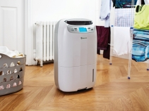 Dezumidificator cu consum redus de energie Meaco UK25L, 25l/zi, 280mc/h, Pentru 65mp, Blocare copii, Higrostat