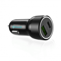 Incarcator de masina cu 2 porturi Tip A + Tip C AlecoAir G20-CC2S, Fast Charge