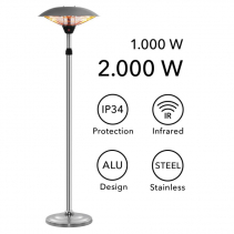 Radiator cu infrarosu Trotec IRS 2020, 2 trepte de incalzire, 2000W