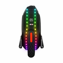 Monociclu electric KingSong KS-16X Black,  autonomie 140-160km, motor 2200W, LED-uri color, roata 16 inci