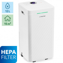 Dezumidificator si Purificator de aer TROTEC TTK 27 HEPA, 12 l/zi, 90 m3/h, Senzor umiditate , Filtru HEPA, Higrostat