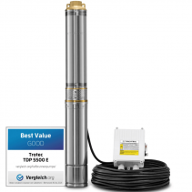 Pompa de adancime TROTEC TDP 5500 E, Putere 1100W, Capacitate transport 6000 l/h, Turatie 2850 rpm