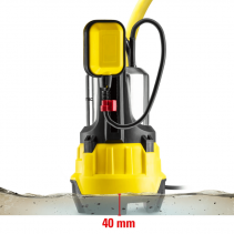 Pompa submersibilă de apa reziduala TWP 11000 ES, Putere 1100W, Capacitate de pompare 20.000 l/h, Inaltime avans 9m