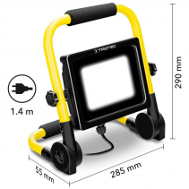 Proiector LED portabil TROTEC PWLS 10 30, Flux luminos 2700 lm, Temperatura culoare 5000 K