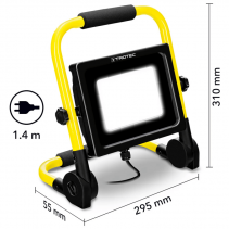 Proiector LED portabil TROTEC PWLS 10 70, Flux luminos 6.300 lm, Temperatura culoare 5.000 K